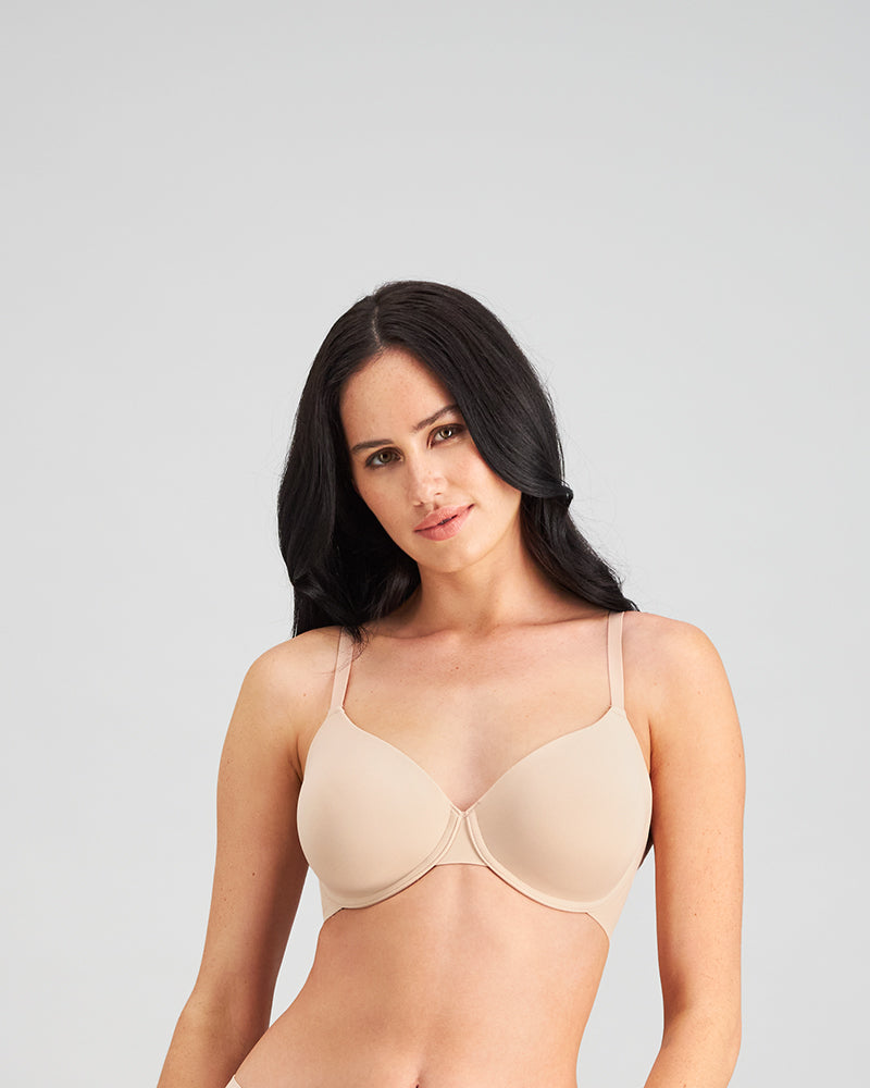 Buy Latte Nude Recycled Lace Full Cup Bra 36B, Bras